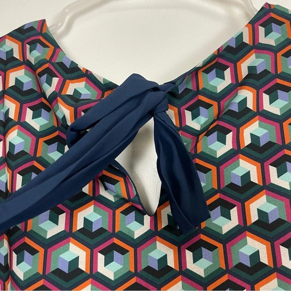 Karakorum Dress Womens Size Medium Blue Multicolor Geometric Shift - Picture 4 of 10